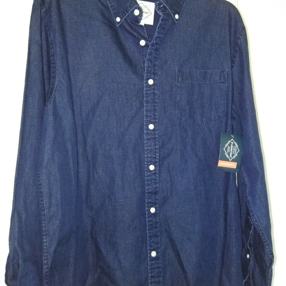 St. John's bay button front men's shirt